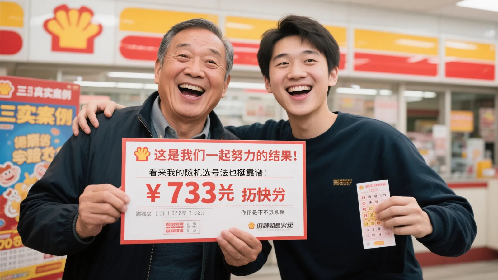 父子联手摘得双色球733万大奖 分享购彩心得