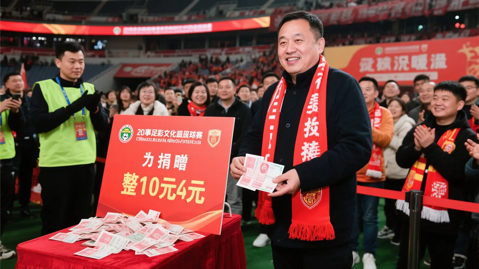 球迷足彩中奖322万现场慷慨捐2万：奖金暂存银行待规划