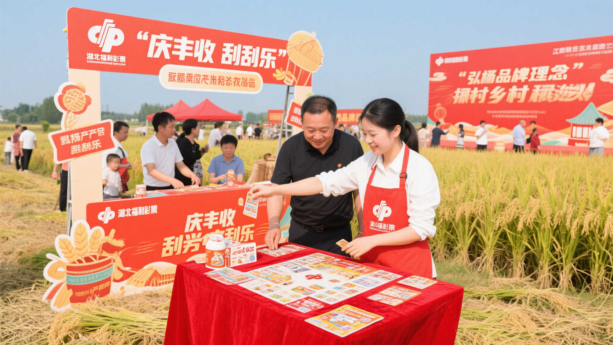 湖北福彩携刮刮乐亮相京山，共庆丰收喜悦